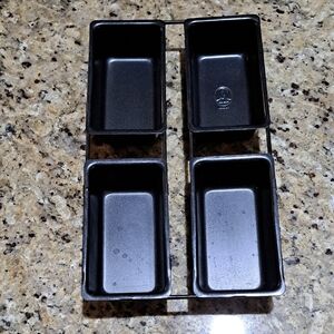 Heavy Weight Nonstick Set of Four Mini Loaf Baking Pans